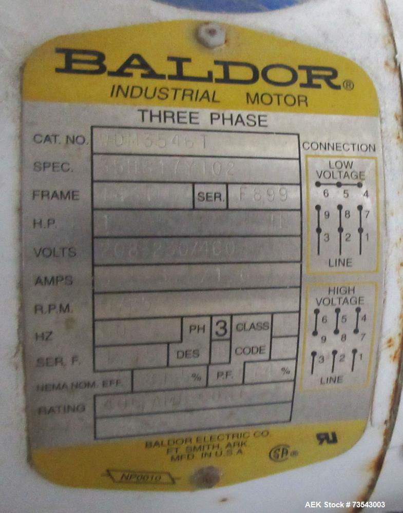 Buy Used Stainless Steel FMC Vibrating Conveyor with Dimpled Trough
