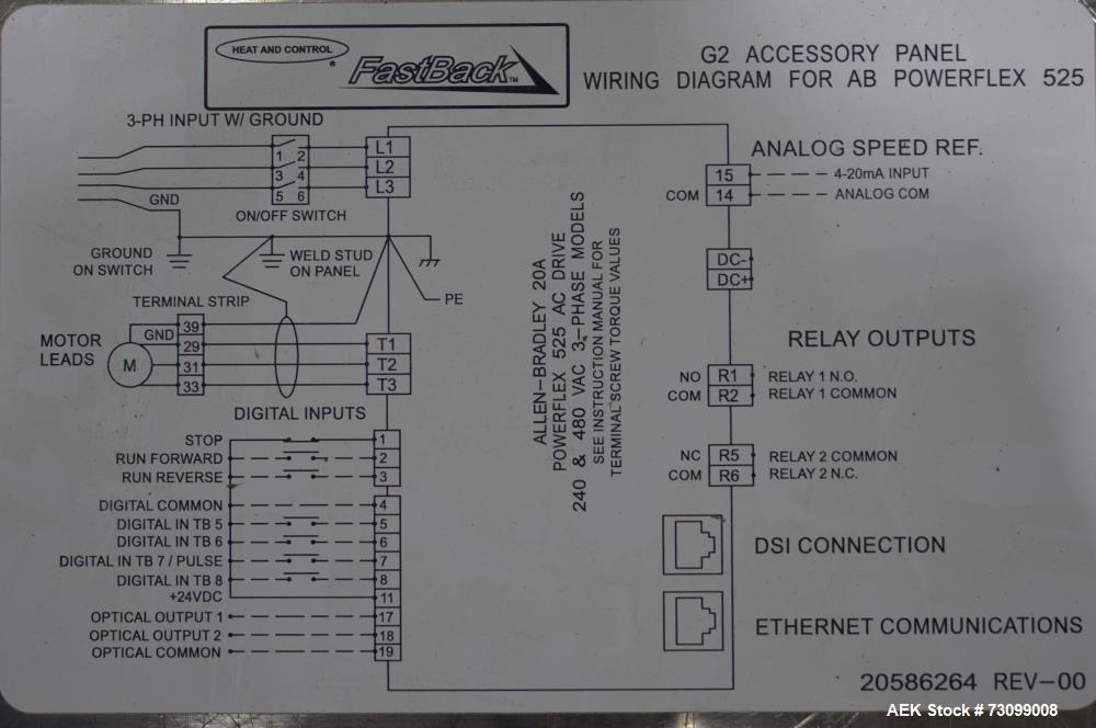 Used-Heat and Controls Vibratory Conveyor, Model Fasback.