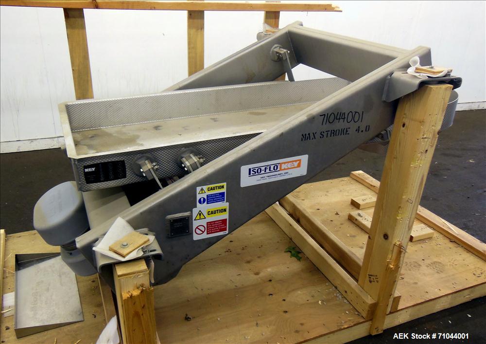 Unused- Stainless Steel Key Technology ISO-FLO Scale Feed Vibratory Conveyor, Model 433456-1