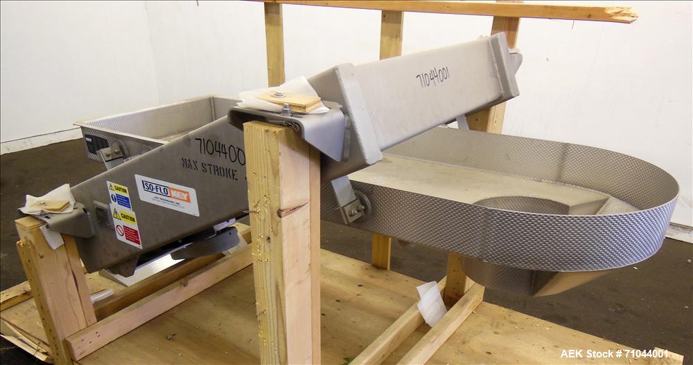 Unused- Stainless Steel Key Technology ISO-FLO Scale Feed Vibratory Conveyor, Model 433456-1