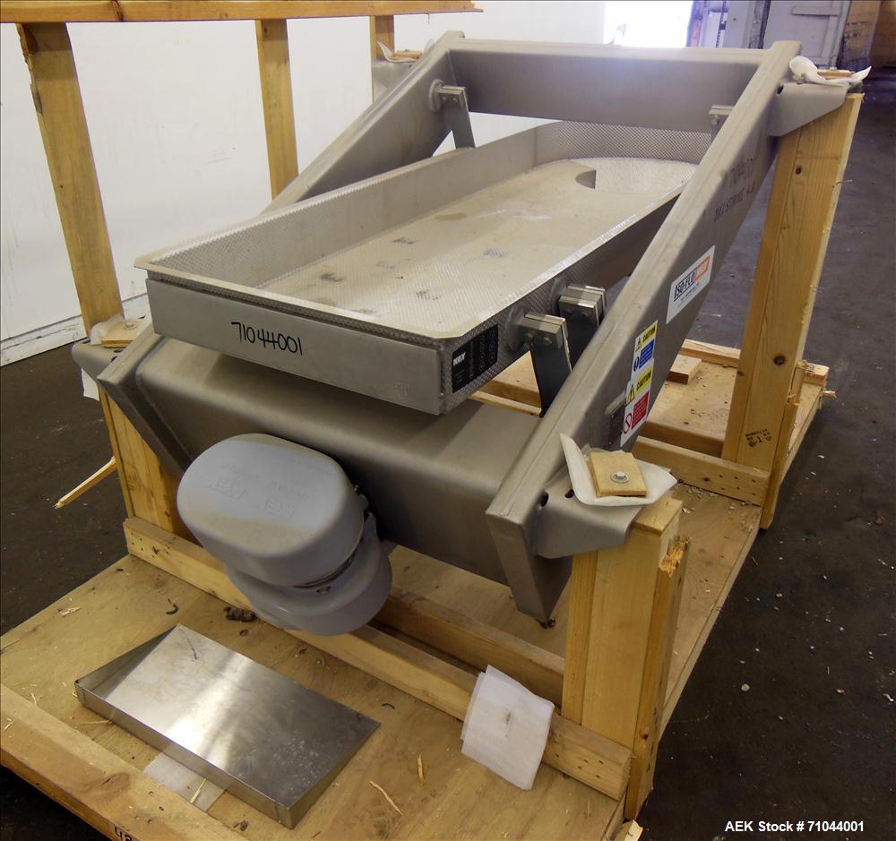 Unused- Stainless Steel Key Technology ISO-FLO Scale Feed Vibratory Conveyor, Model 433456-1