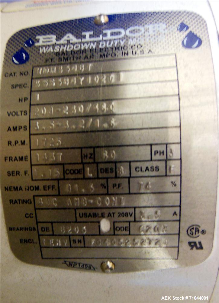 Unused- Stainless Steel Key Technology ISO-FLO Scale Feed Vibratory Conveyor, Model 433456-1