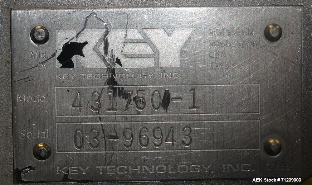 Used Key Technology Model Iso-Flo Smooth-Cycle Scale-Feed Vibratory Conveyor