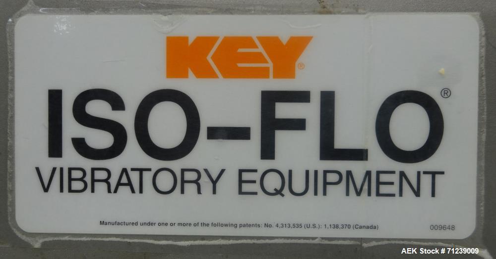 Used Key Technology Model Iso-Flo 431751-1 Enclosed Vibratory Conveyor