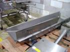 Used Heat and Control Fast Back Conveyor, all stainless steel, approximately 15 x 89 x 6.