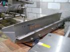 Used Heat and Control Fast Back Conveyor, all stainless steel, approximately 15 x 89 x 6.