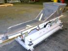 Used Deamco Vibrating Hopper Feeder, Model VHF-12X4X8-3, 304 Stainless Steel. 12
