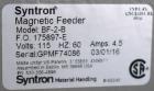 Syntron Model BF-2-B Magnetic Feeder with Infeed Hopper