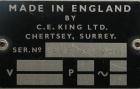 Used King Inverted U Single Head Cottoner, Model CF100RLRU