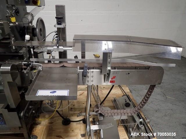 Used Lakso Model 300 Twin Head Cotton Inserter – 300 BPM, Timing Screw, Slat Conveyor, Serial# 171