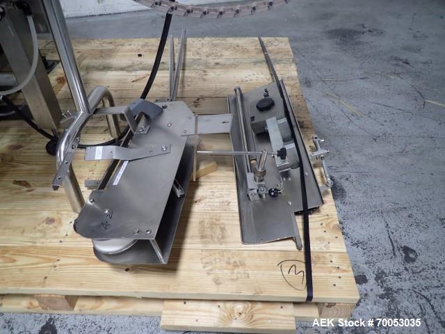 Used Lakso Model 300 Twin Head Cotton Inserter – 300 BPM, Timing Screw, Slat Conveyor, Serial# 171