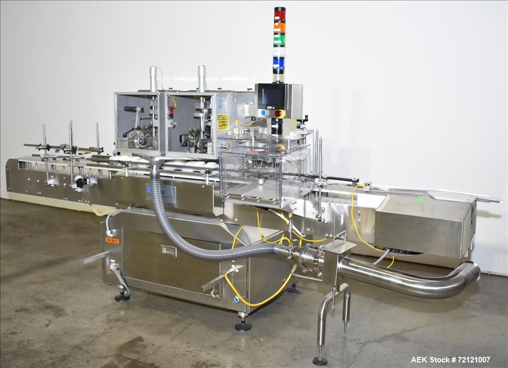 Used Lakso (IMA) Automatic Twin Head Cottoner, Model 300.