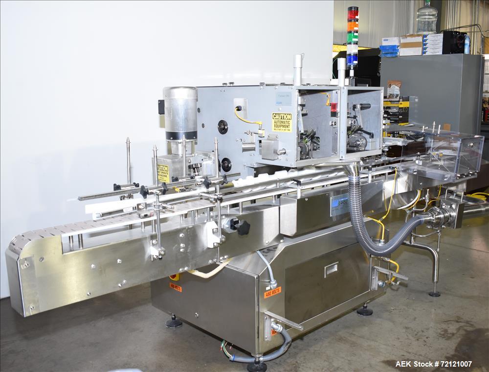 Used Lakso (IMA) Automatic Twin Head Cottoner, Model 300.