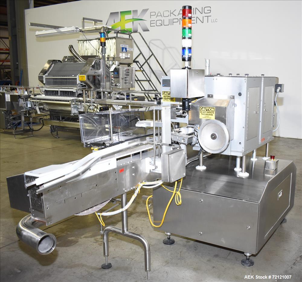 Used Lakso (IMA) Automatic Twin Head Cottoner, Model 300.