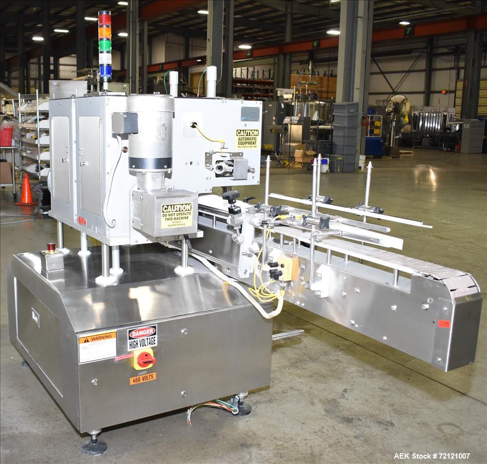 Used Lakso (IMA) Automatic Twin Head Cottoner, Model 300.