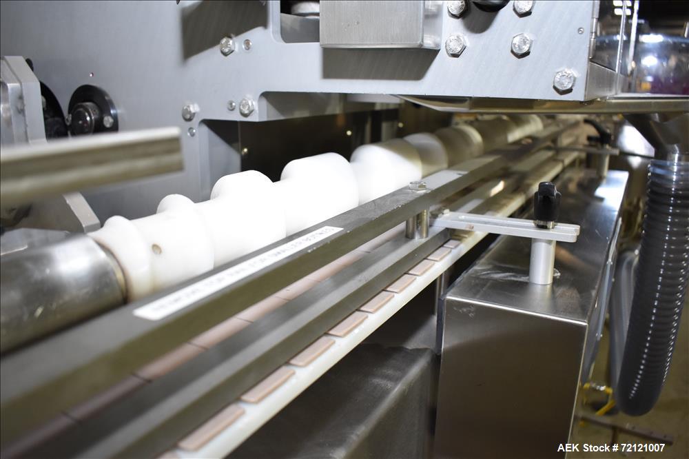 Used Lakso (IMA) Automatic Twin Head Cottoner, Model 300.