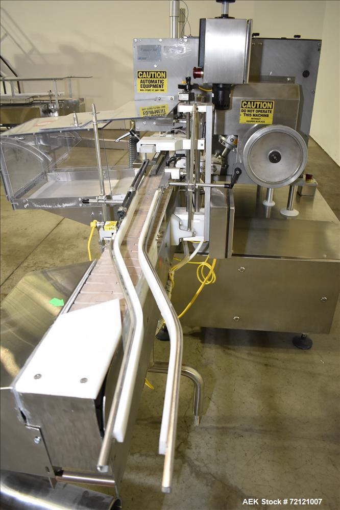 Used Lakso (IMA) Automatic Twin Head Cottoner, Model 300.