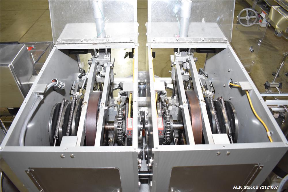 Used Lakso (IMA) Automatic Twin Head Cottoner, Model 300.
