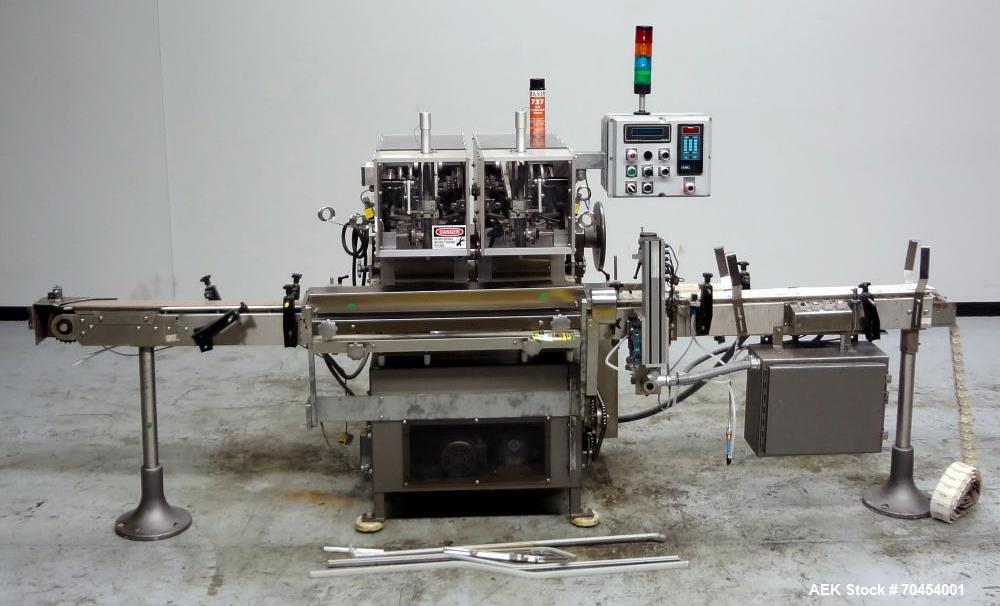 Used Lakso Model 300 / 450 Automatic Twin Head Cottoner