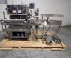 Used Lakso Model 300 Twin Head Cotton Inserter – 300 BPM, Timing Screw, Slat Conveyor, Serial# 171