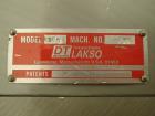 Used Lakso Model 300 Twin Head Cotton Inserter – 300 BPM, Timing Screw, Slat Conveyor, Serial# 171