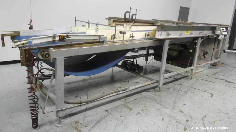Used Busse Brothers Model GBD1 Semi Automatic Bulk Glass Depalletizer