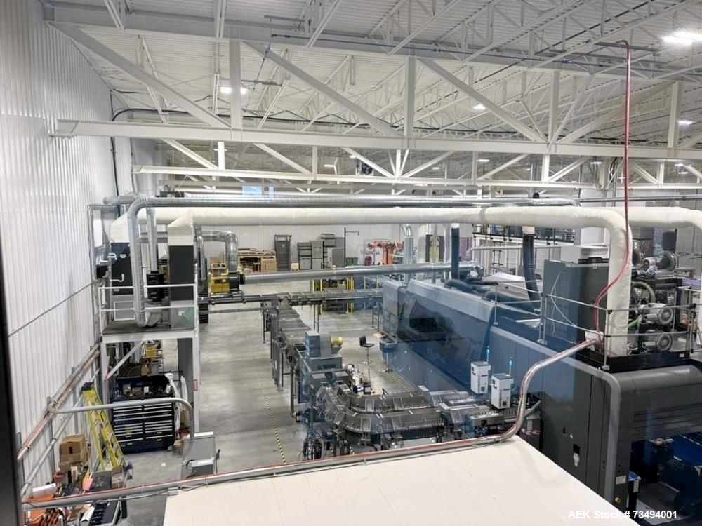 Used BW Integrated Systems Robotic Can Palletizer & Depalletizer System | Dual Fanuc Robots | 500 CPM | 2023