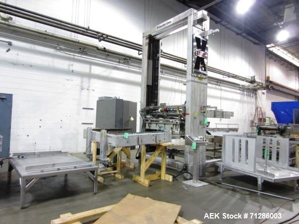 Used Priority One Depalletizer Model Xodus, low level discharge
