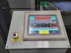 Used ABC Model 108 Automatic Bulk Depalletizer, sweep-off design. Heavy duty main frame with counter weighted elevator. Elevator vertical motion frequency driven with top of pallet sensor and encoder...