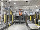 Used BW Integrated Systems Robotic Can Palletizer & Depalletizer System | Dual Fanuc Robots | 500 CPM | 2023