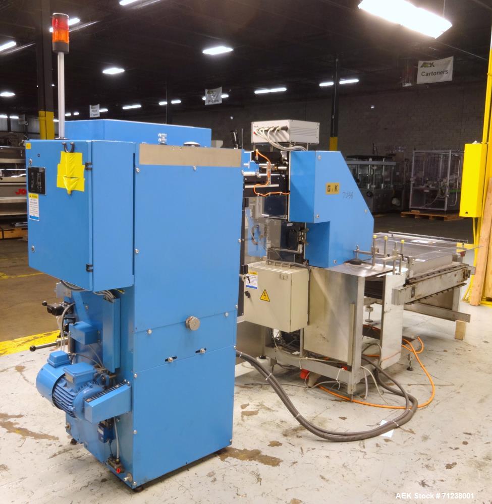 Used GUK Literature Feeder System, Type RS-42 / RS-21. Literature is roll fed, folded by the RS-42, cut and folded by the RS-21. Multiple folds possible.