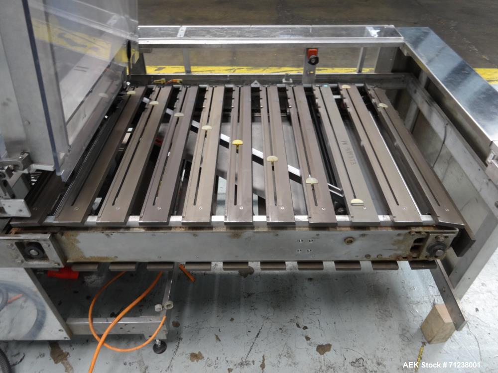 Used GUK Literature Feeder System, Type RS-42 / RS-21. Literature is roll fed, folded by the RS-42, cut and folded by the RS-21. Multiple folds possible.