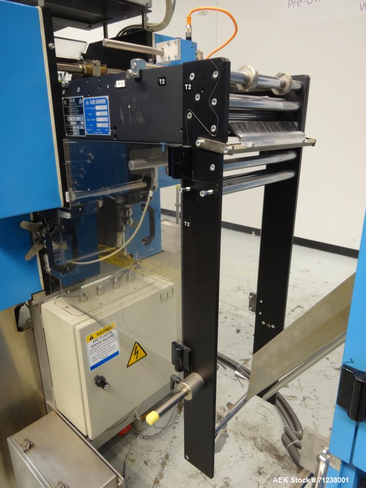 Used GUK Literature Feeder System, Type RS-42 / RS-21. Literature is roll fed, folded by the RS-42, cut and folded by the RS-21. Multiple folds possible.