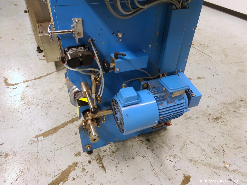 Used GUK Literature Feeder System, Type RS-42 / RS-21. Literature is roll fed, folded by the RS-42, cut and folded by the RS-21. Multiple folds possible.