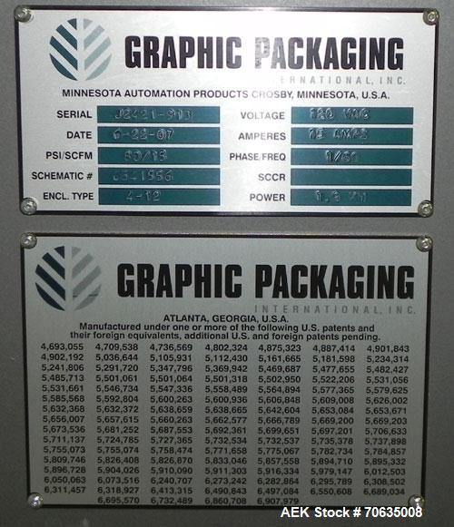Used MGS Graphic Packaging Outserter and Conveyor