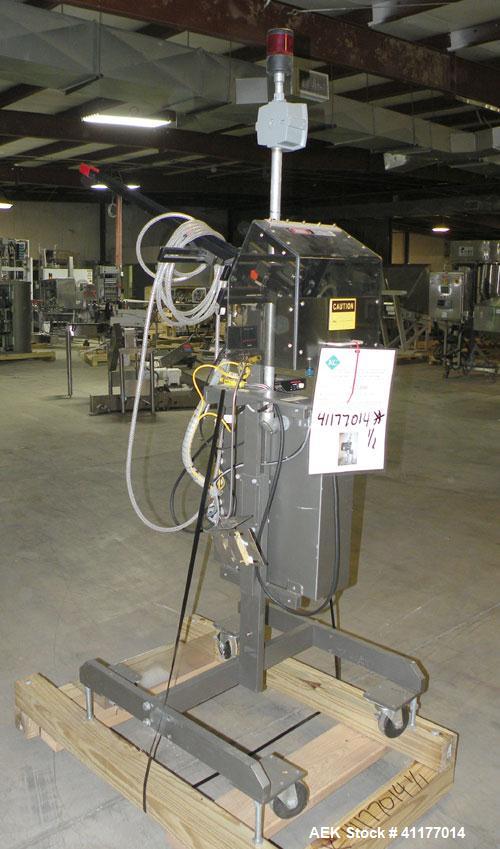 Used Minnesota Automation Reciprocating Coupon Feeder (topserter). Capable of speeds up to 90 units per minute. Has self contained Venturi style vacuum system, Allen Bradley SLC 500 Plc controls, and...