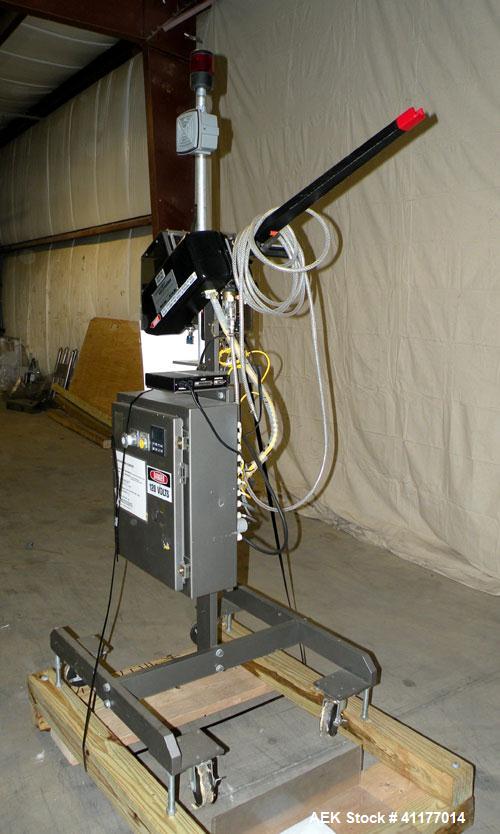 Used Minnesota Automation Reciprocating Coupon Feeder (topserter). Capable of speeds up to 90 units per minute. Has self contained Venturi style vacuum system, Allen Bradley SLC 500 Plc controls, and...