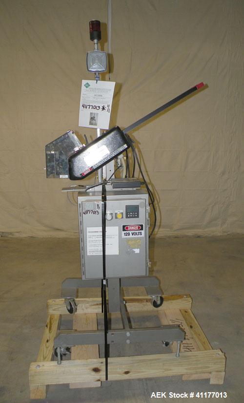 Used Minnesota Automation Reciprocating Coupon Feeder (topserter). Capable of speeds up to 90 units per minute. Has self contained Venturi style vacuum system, Allen Bradley SLC 500 Plc controls, and...
