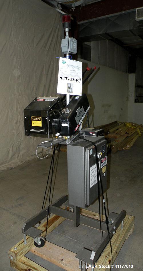 Used Minnesota Automation Reciprocating Coupon Feeder (topserter). Capable of speeds up to 90 units per minute. Has self contained Venturi style vacuum system, Allen Bradley SLC 500 Plc controls, and...