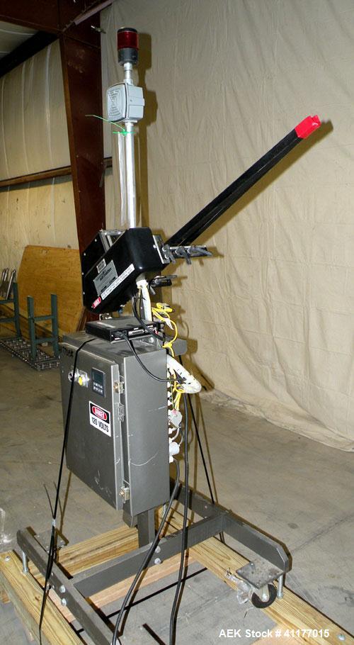 Used Minnesota Automation Reciprocating Coupon Feeder (topserter). Capable of speeds up to 90 units per minute. Has self contained Venturi style vacuum system, Allen Bradley SLC 500 PLC controls, and...