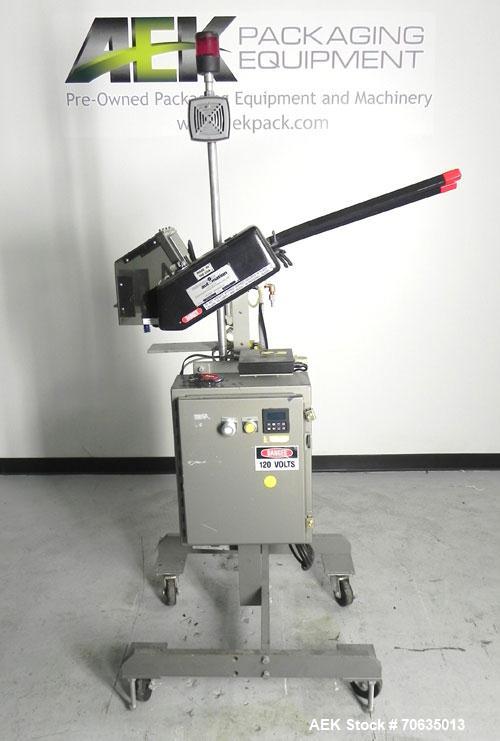 Used Minnesota Automation Model Special Reciprocating Coupon Feeder-Topserter. Capable of speeds up to 90 units per minute. Has self-contained Venturi style vacuum system. Has Allen Bradley SLC 500 P...
