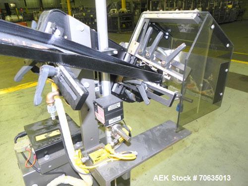Used Minnesota Automation Model Special Reciprocating Coupon Feeder-Topserter. Capable of speeds up to 90 units per minute. Has self-contained Venturi style vacuum system. Has Allen Bradley SLC 500 P...