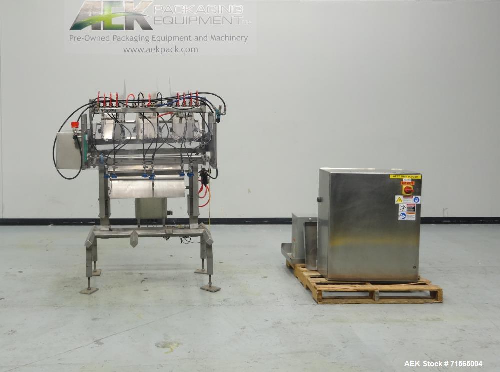Used Barry-Wehmiller Reciprocating Placer 3-Head Tray Inserter