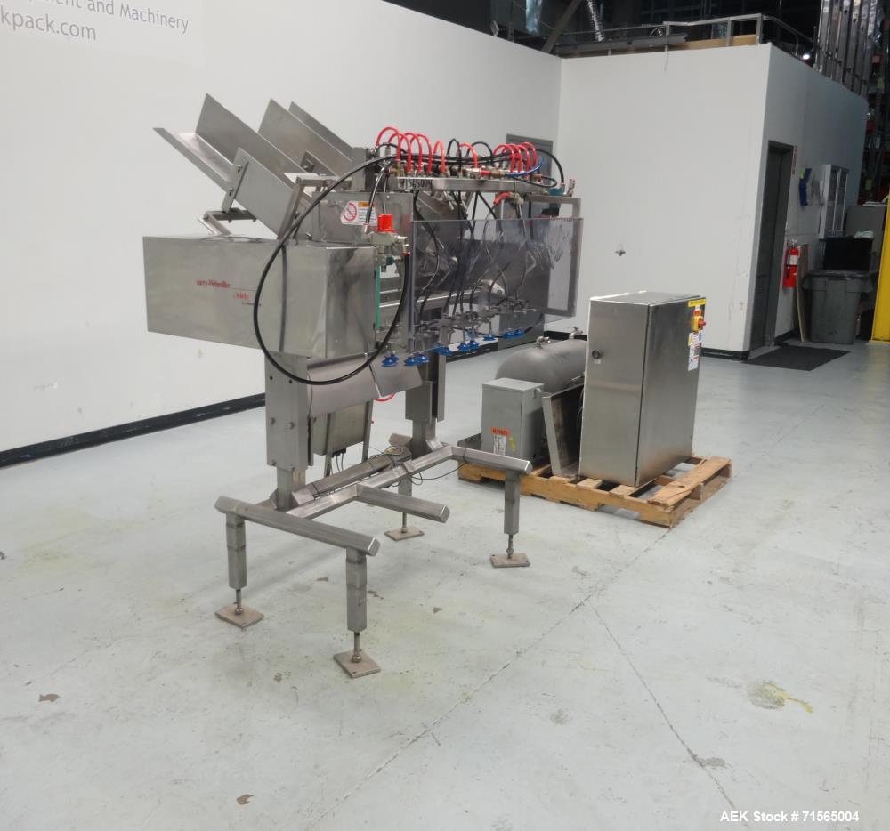 Used Barry-Wehmiller Reciprocating Placer 3-Head Tray Inserter