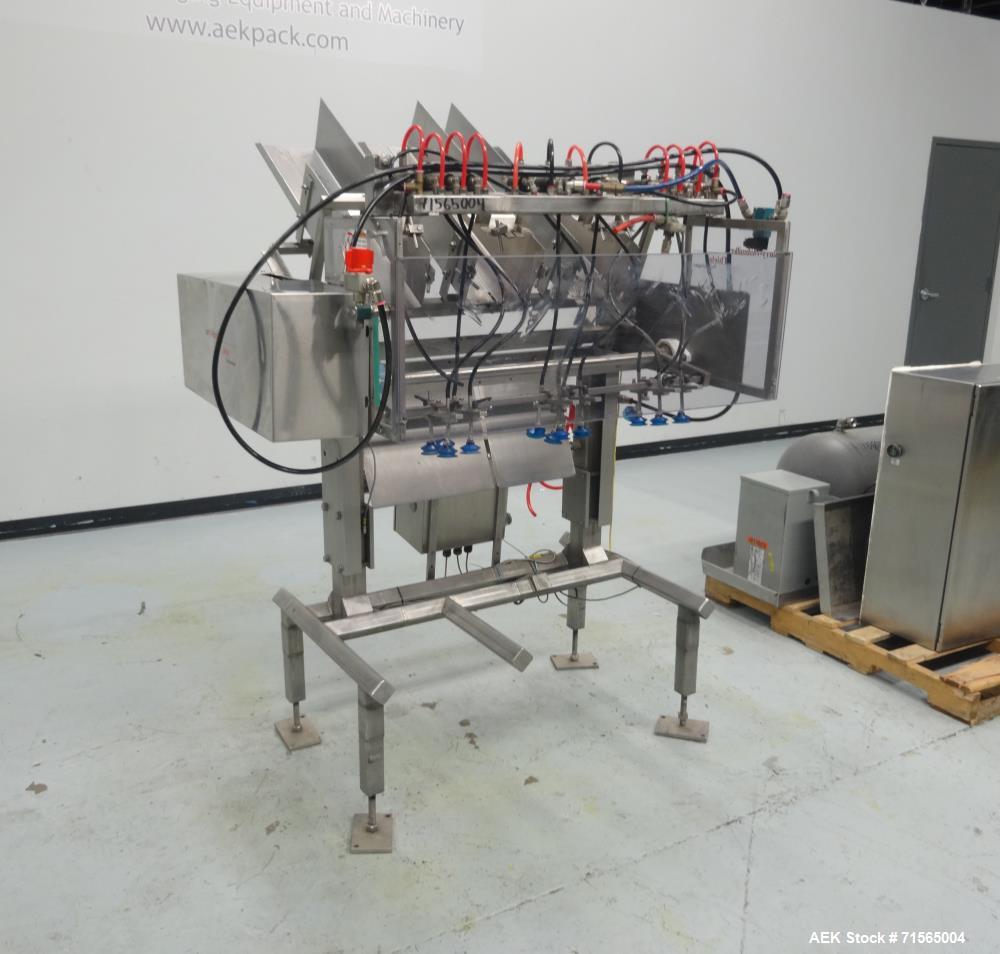 Used Barry-Wehmiller Reciprocating Placer 3-Head Tray Inserter