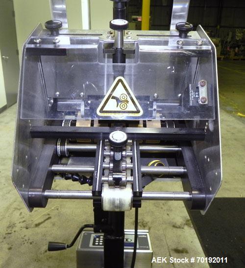 Used Streamfeeder Model ST850 Universal Friction Feeder. Machine capable of belt speeds up to 5500 inches per minute (140,000mm per minute). Product size range: length 2.5" to 8.5" or 63.5mm to 215.9...