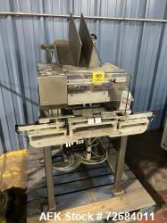 Used- Action Packaging Model Autocard ST2 Automatic Header Card Applicator. Speeds up to 25 cycles per minute, two cards per...