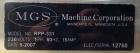 Used MGS Model RPP-331 Machine Corporation Rotary Feeder