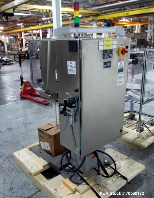 Used Active Pak Automation dessicant feeder, model APA2000, portable design, with infeed roll, 480 volt, 3 phase, serial# 2004167A, built 2004.