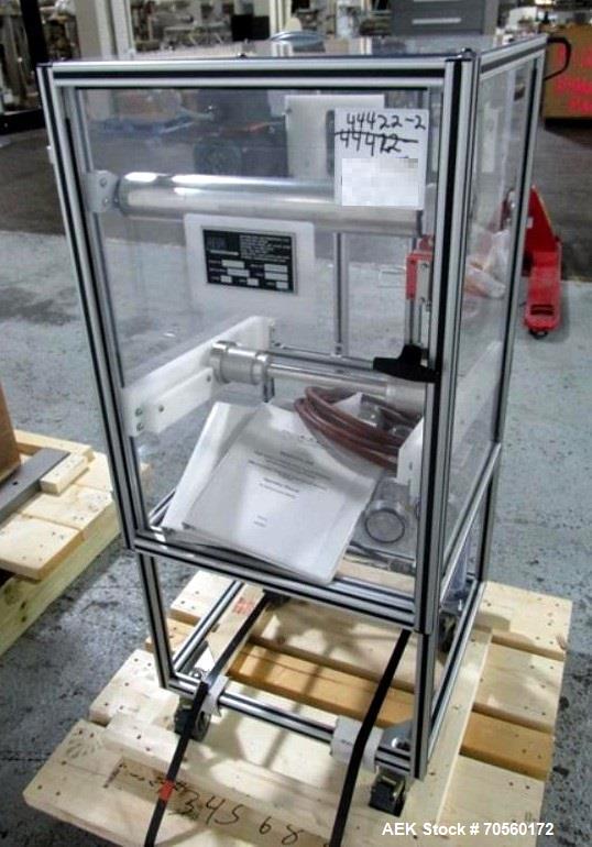 Used Active Pak Automation dessicant feeder, model APA2000, portable design, with infeed roll, 480 volt, 3 phase, serial# 2004167A, built 2004.